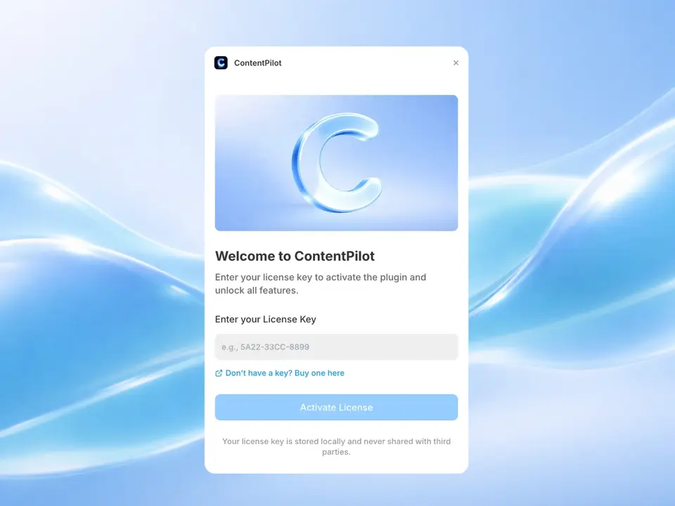 Screenshot of the ContentPilot plugin for Framer