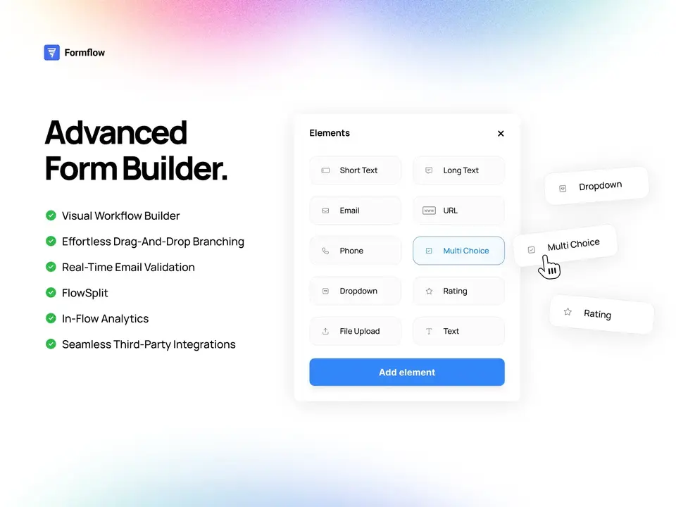 Screenshot of the Formflow plugin for Framer