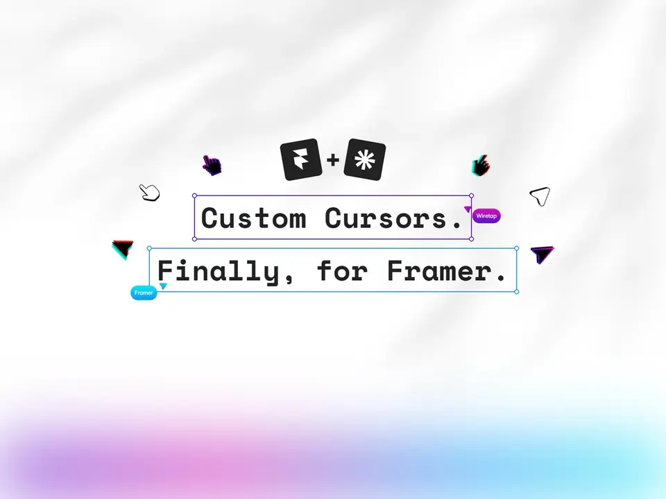 Screenshot of the FramerCursor plugin for Framer