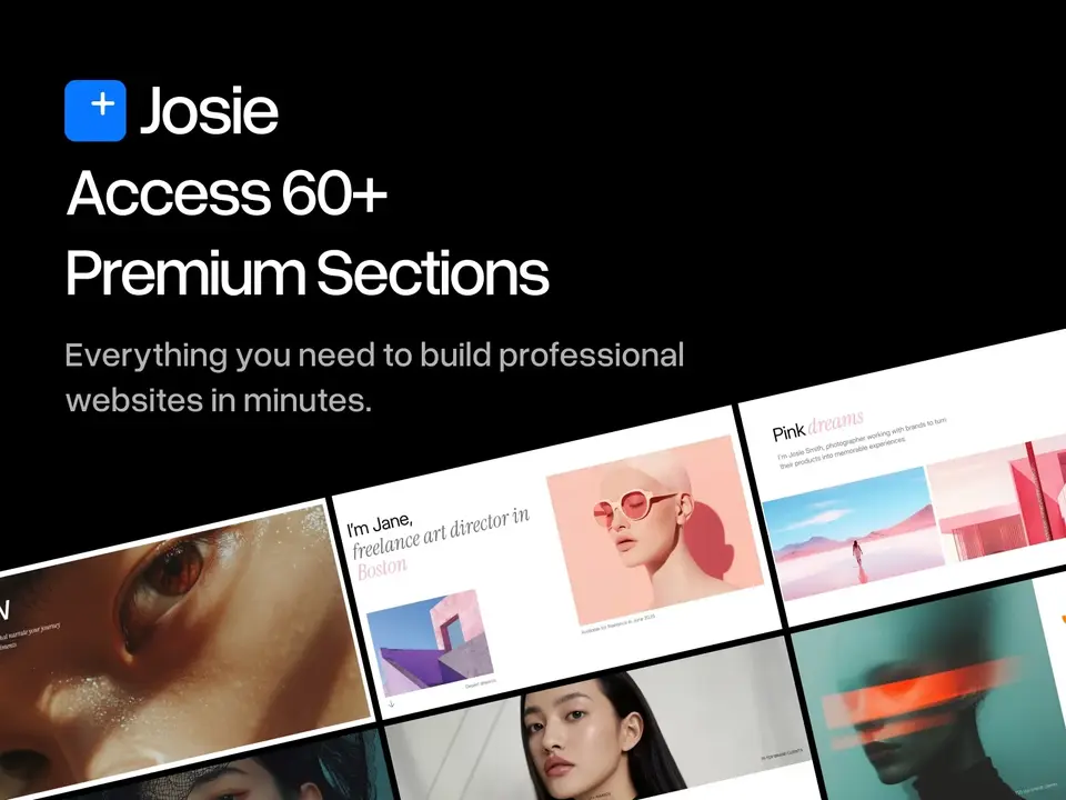 Screenshot of the Josie plugin for Framer